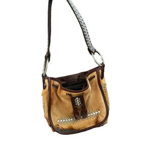 Raviani Shoulder Strap West Southwestern Style Handbag rhinestone hair